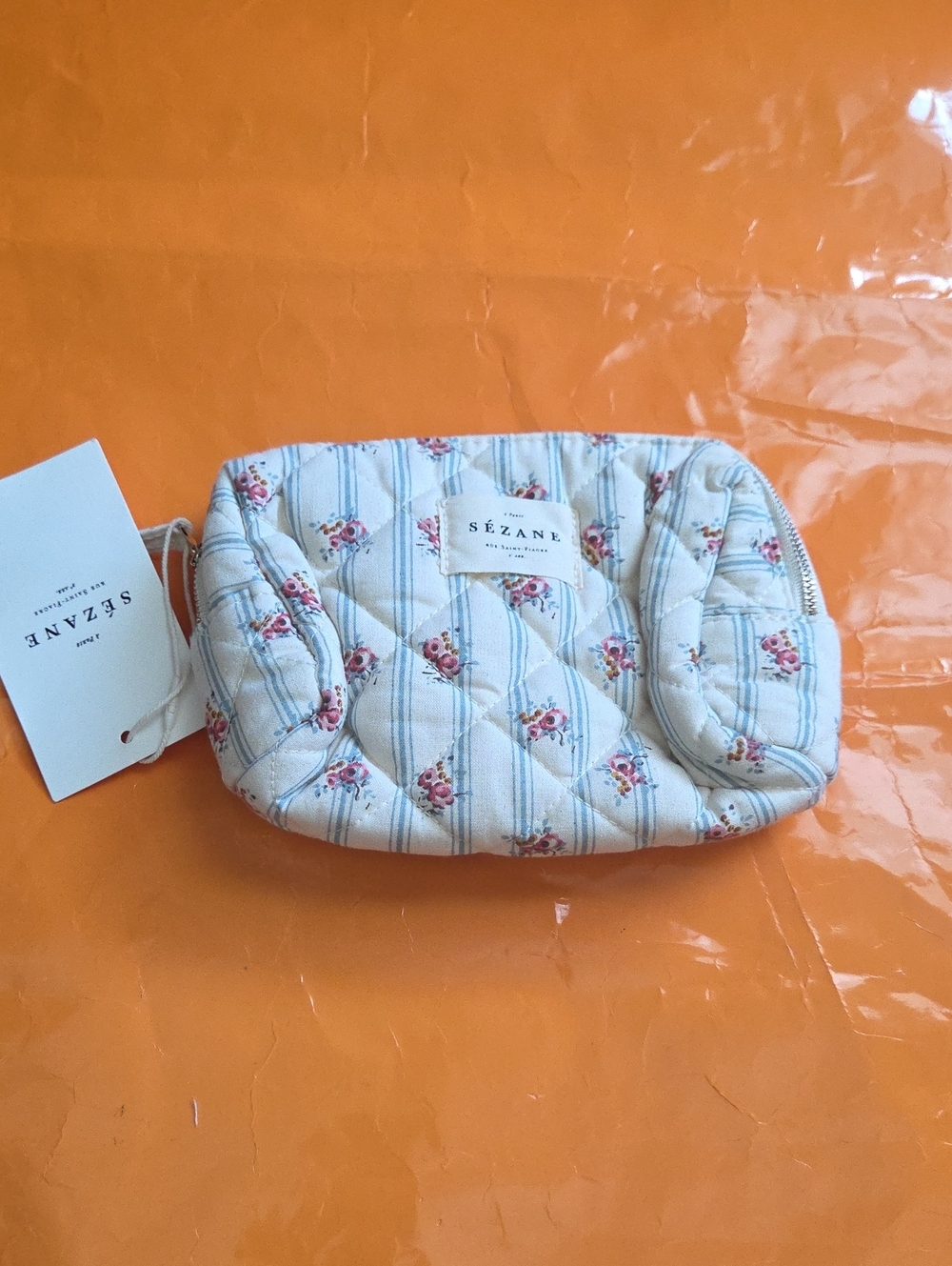 Nwt! Sezane Floral Beauty Pouch - Picture 1 of 6